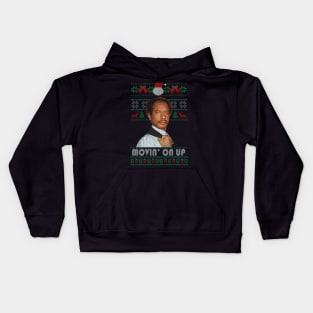 Ugly Christmas The Jeffersons - Movin On Up Kids Hoodie